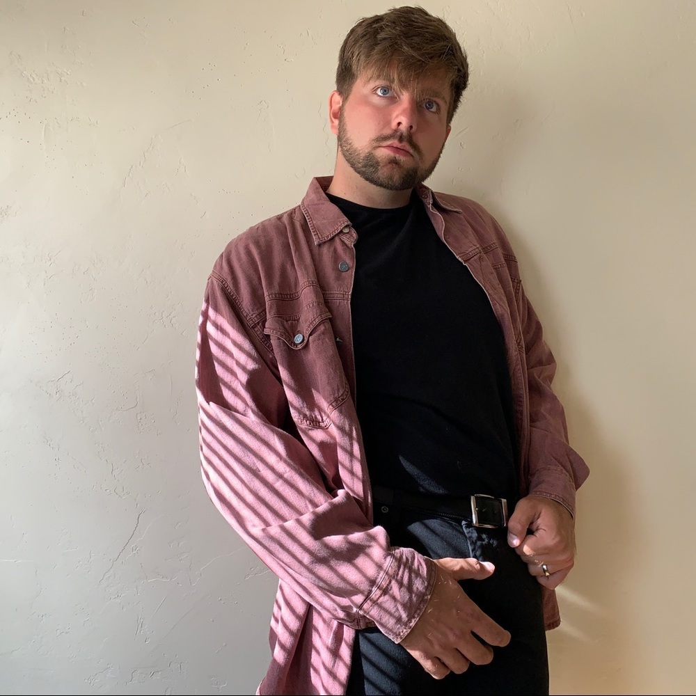 Purple Calvin Klein Denim Jacket/Shirt